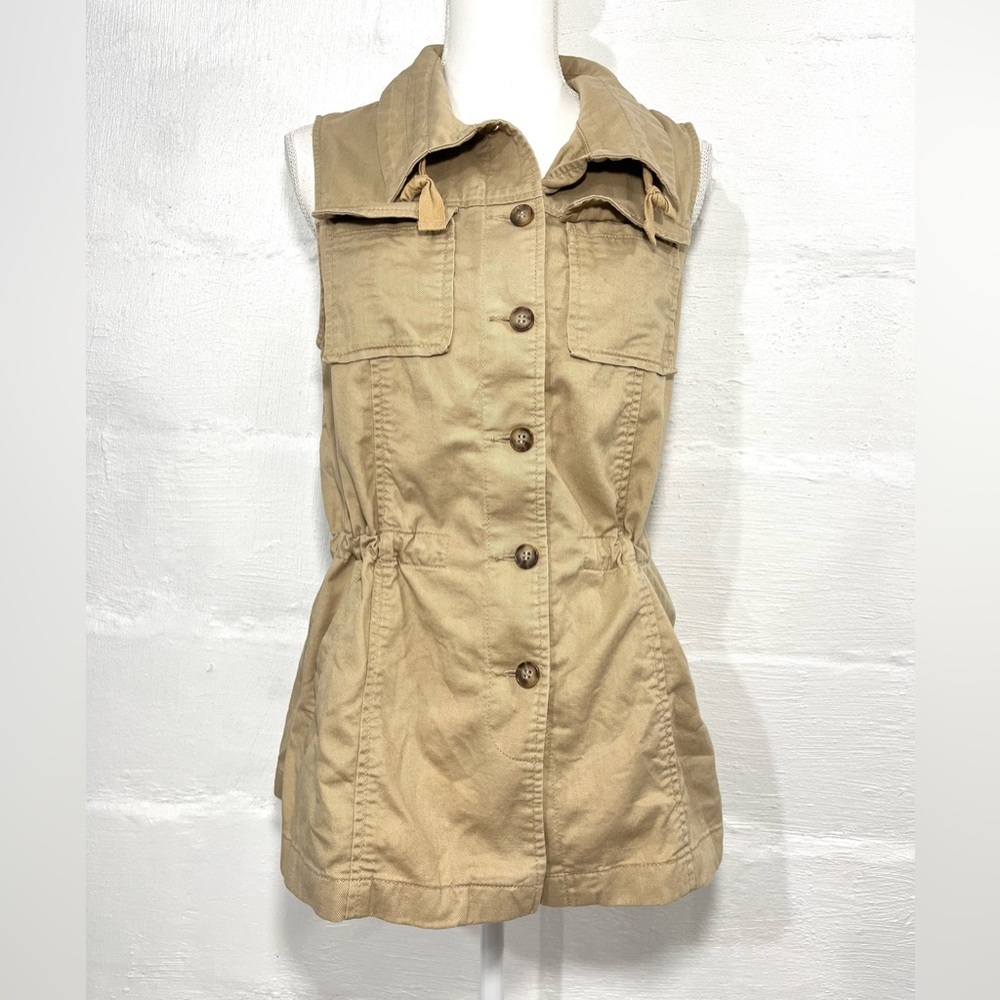 TALBOTS BUTTON UTILITY VEST (375)